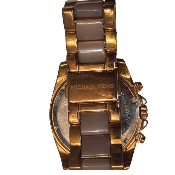 Michael Kors Blair Rose Gold Women’s Working Watch New Battery - Picture 4 of 6